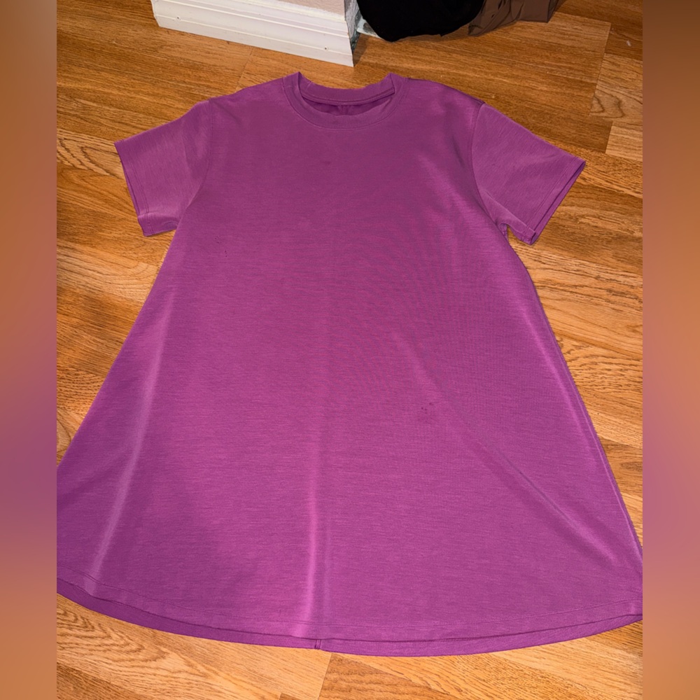 Lululemon softstreme t-shirt dress purple